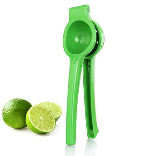New Star Foodservice Lime Squeezer, Green | Commercial Restaurant Grade, Enameled Aluminum Citrus Press, Manual Hand Juicer, For Limes, Lemons, and Small Citrus