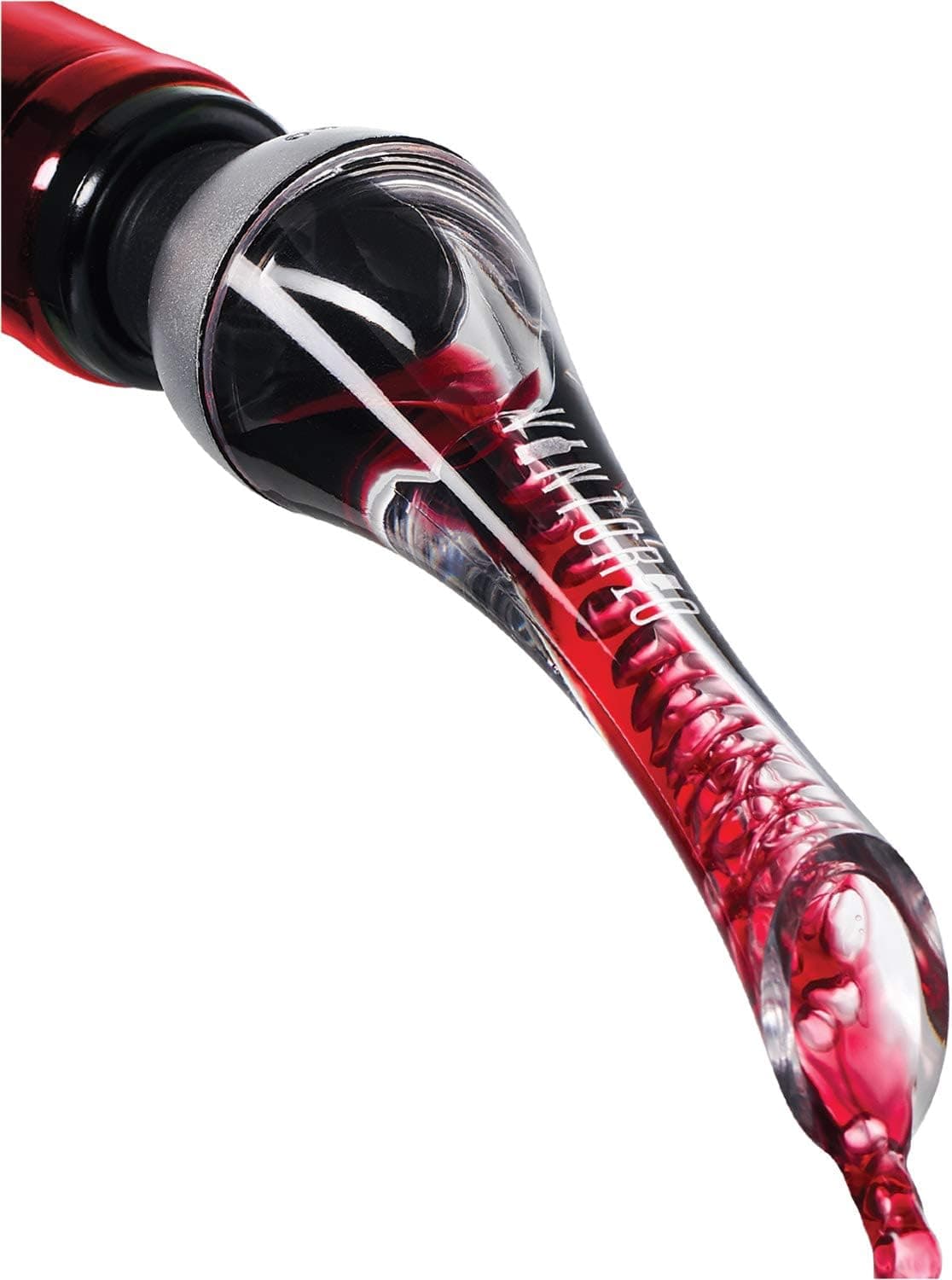 Vintorio Wine Aerator Pourer & Decanter Spout (Silver)