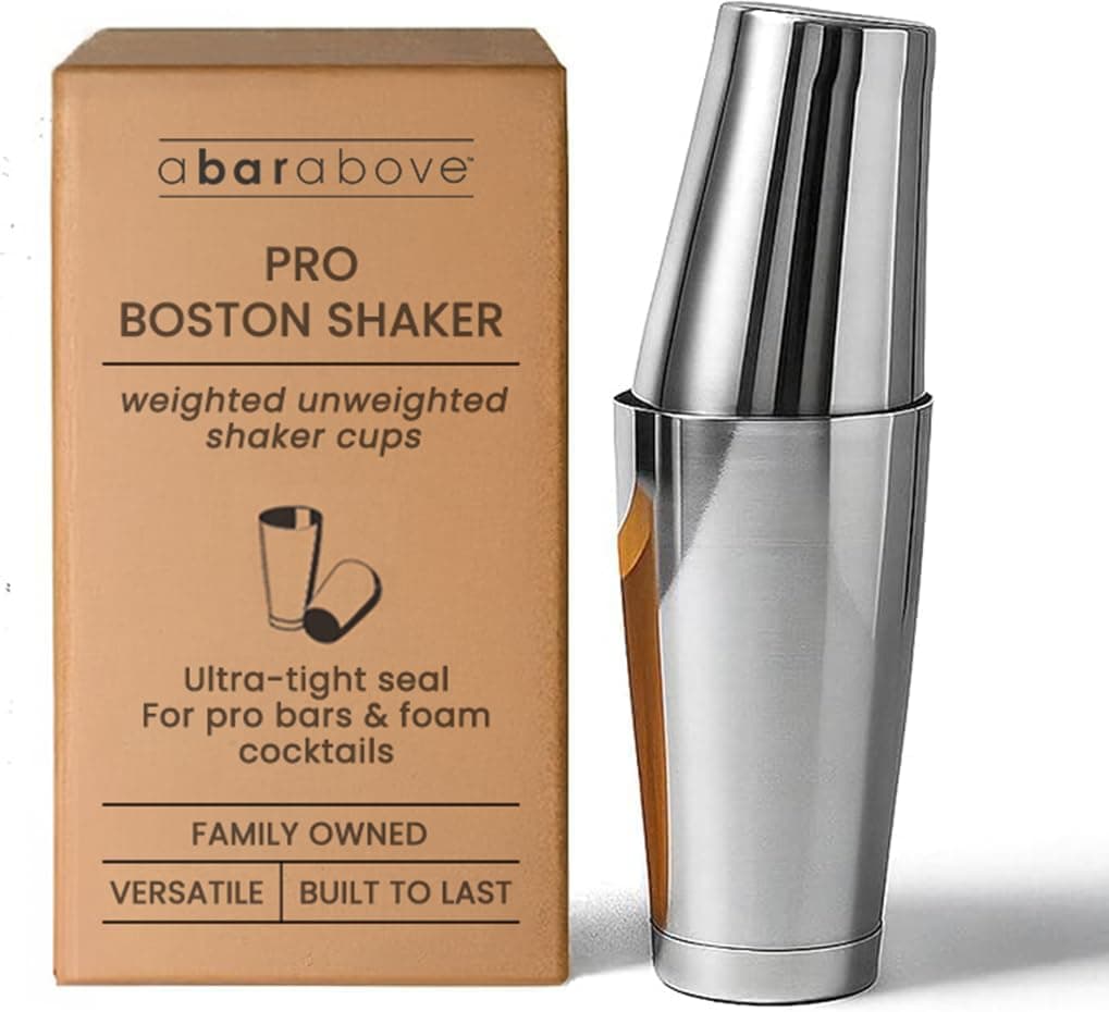 A Bar Above Professional Boston Shakers Set Weighted & Unweighted 18oz