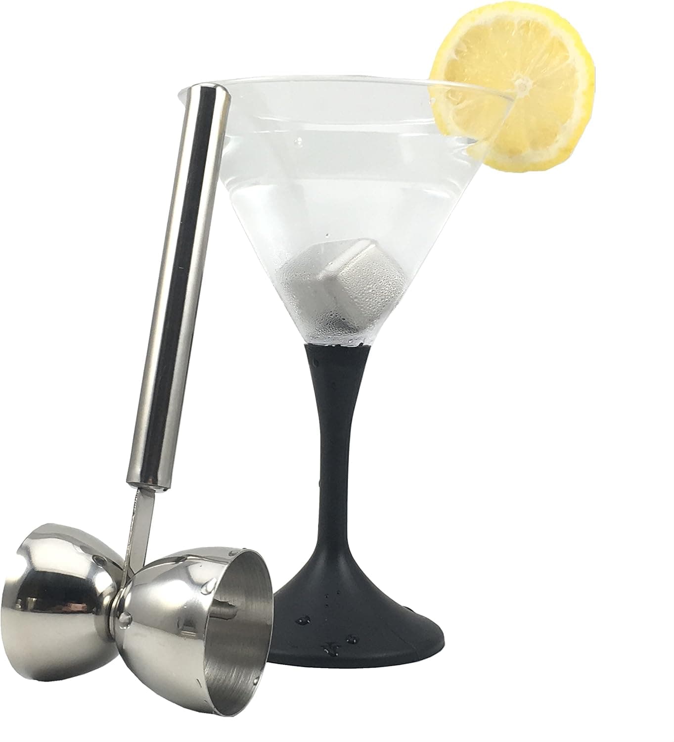 Double Jigger Stainless Steel Measuring Cup with Handle