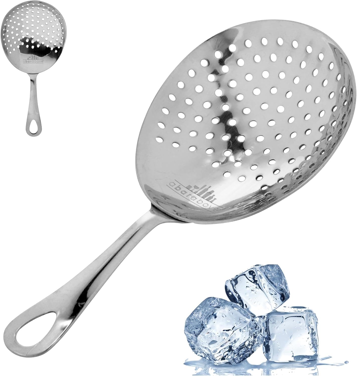 A Bar Above Stainless Steel Julep Strainer 304 Metal Cocktail Sieve