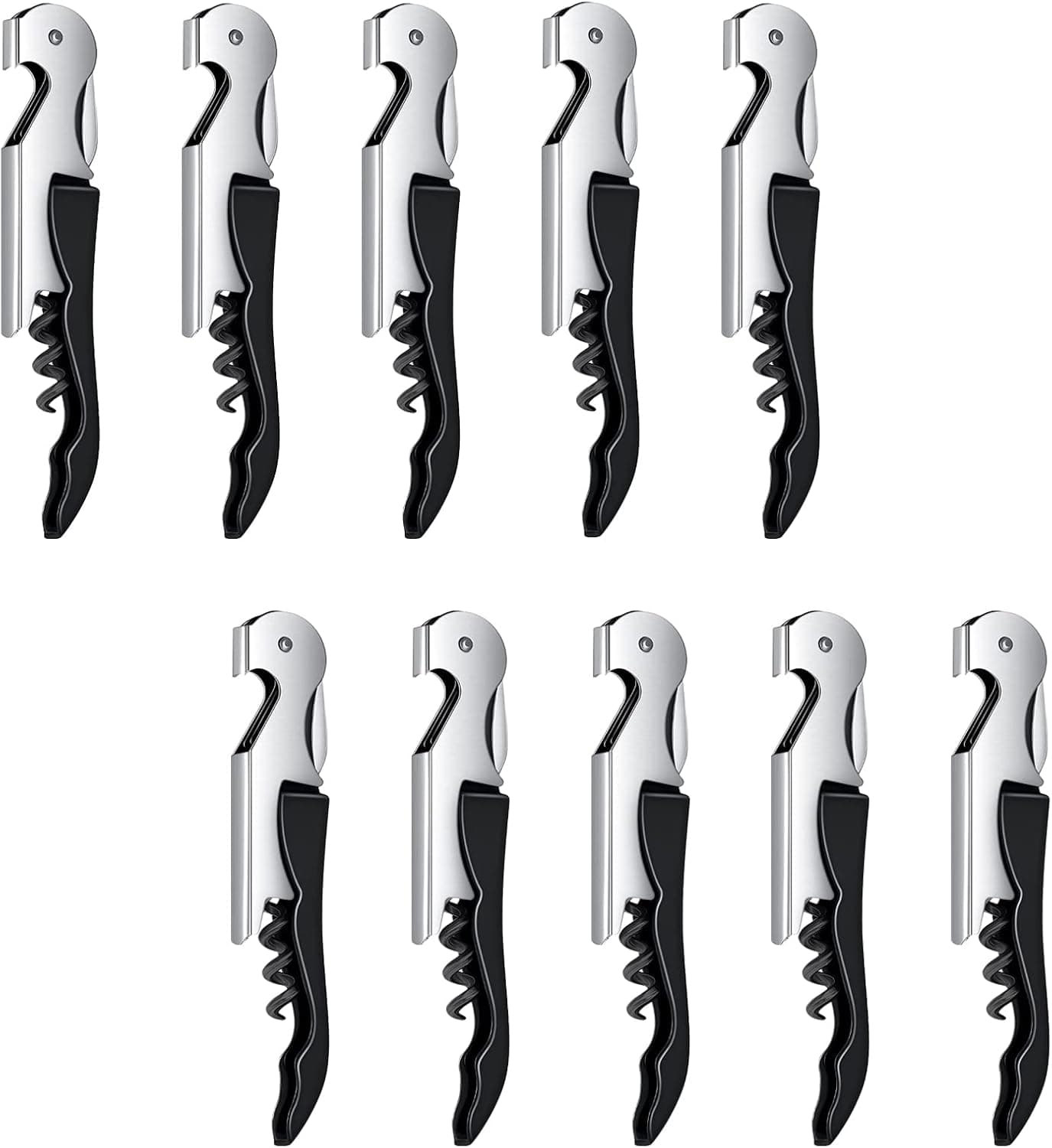 Professional Wine Opener All-In-One Waiters Corkscrew (10 Pack)