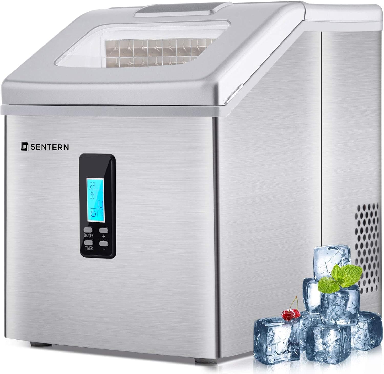 Sentern Portable Countertop Clear Ice Maker Machine 48 lbs/Day