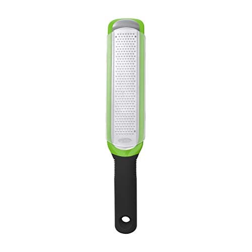 OXO Good Grips Etched Zester & Grater | Microplaner, Blade Cover, Comfortable Grip, Citrus, Lemon, Lime, Orange Peel, Chocolate, Hard Cheese, Dishwasher Safe