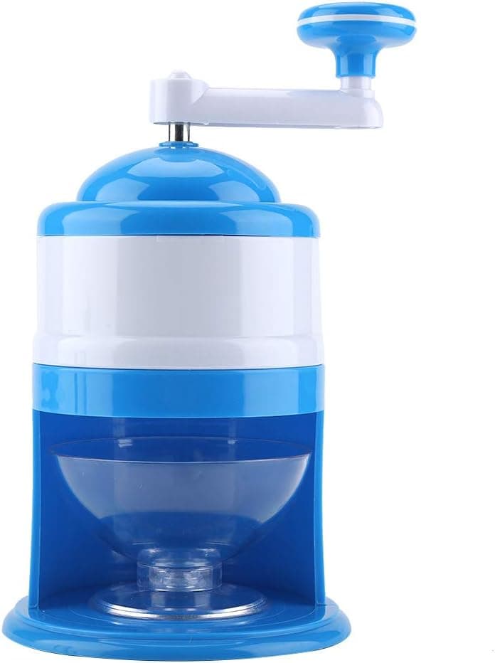 Snow Cone Maker Manual Ice Crusher Portable Hand Crank Shaver