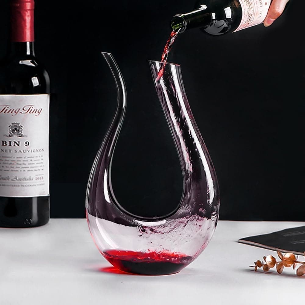 King Crystal Wine Decanter Premium Quality 34oz