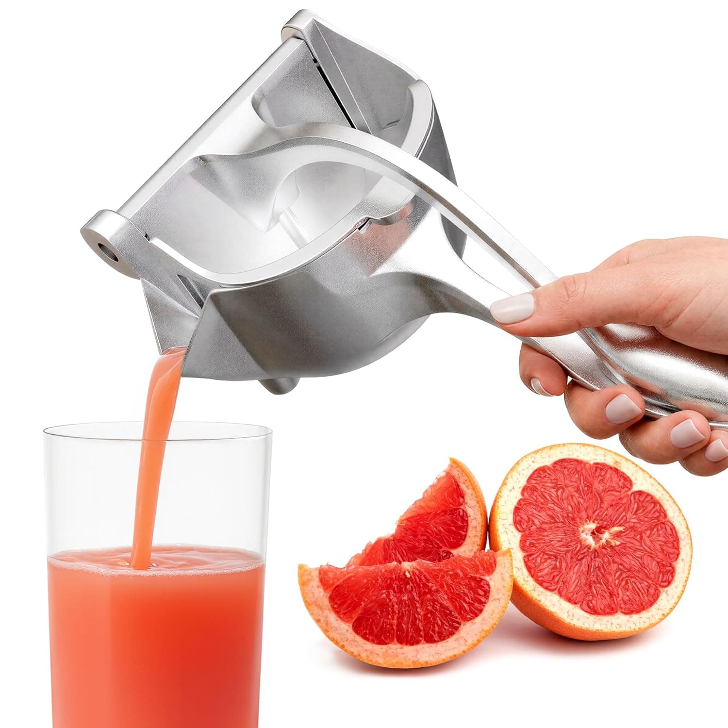 Hand Juicer Squeezer 20 oz Aluminum Lemon Juicer with Pour Spout