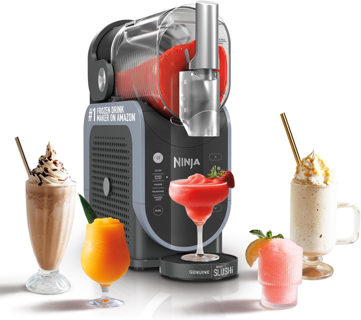Ninja SLUSHi Professional Frozen Drink Maker, 88 oz, 5 Preset Programs, FS301, Black