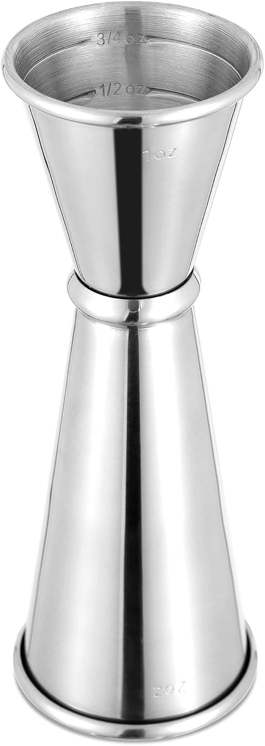 BARsics Bartending Stainless Steel 1oz/2oz Double Jigger