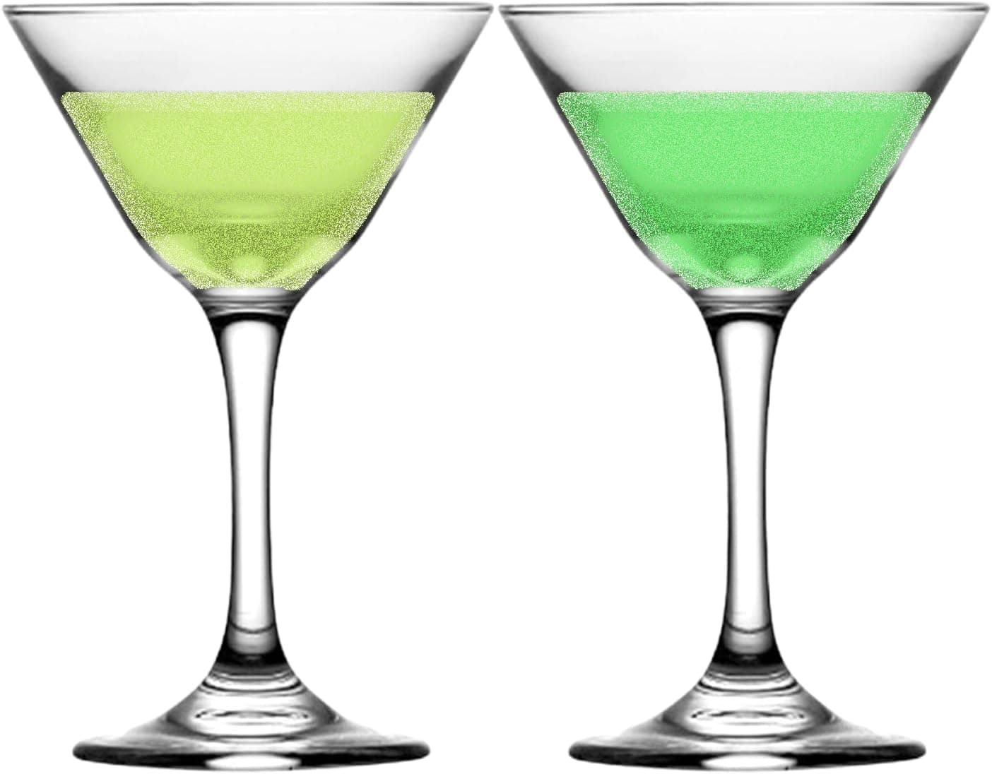 Crystal Martini Glass Set of 2 5oz Stemmed Cocktail