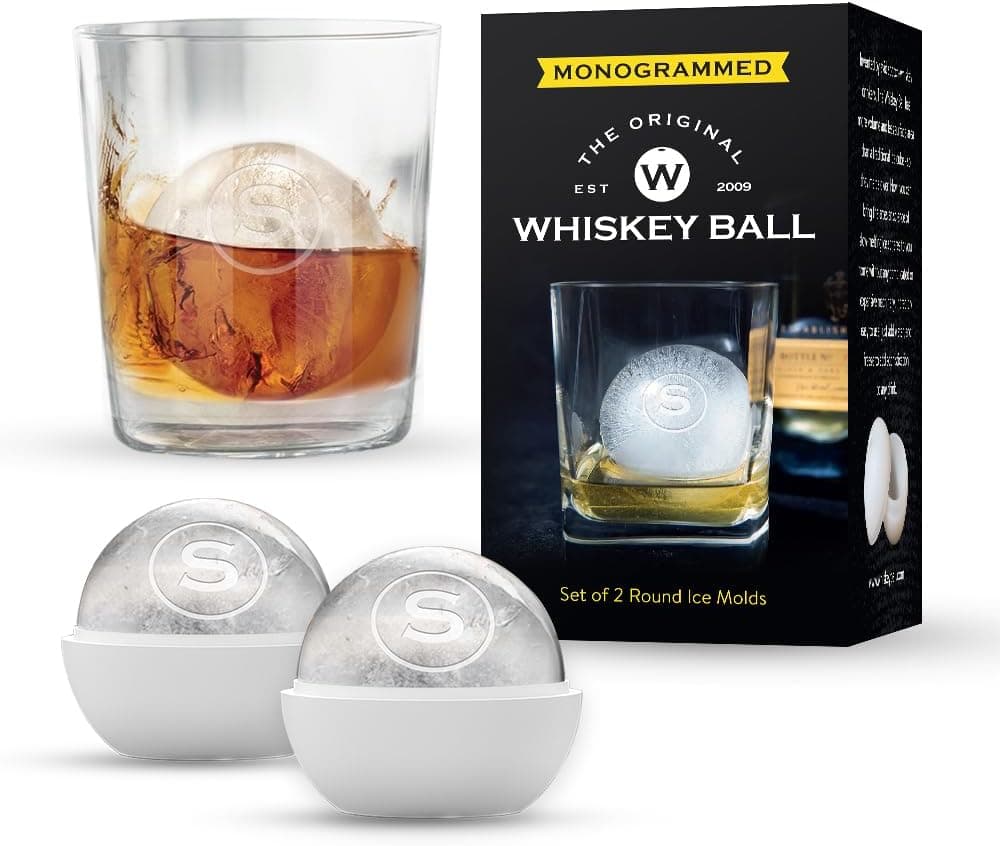 The Original Whiskey Ball 2-Pack Premium Silicone Sphere Molds