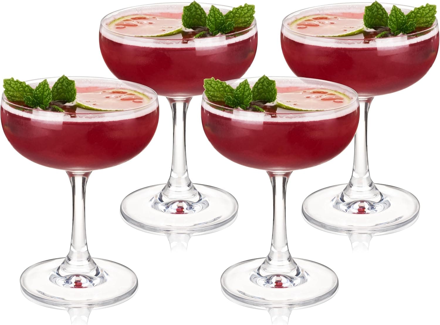 True Coupe Glass Martini Glasses Set of 4 7 oz